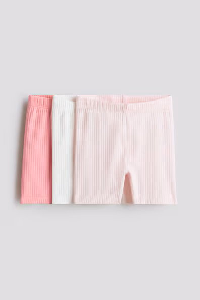 Набор из 3 шортов для велоспорта в рубчик