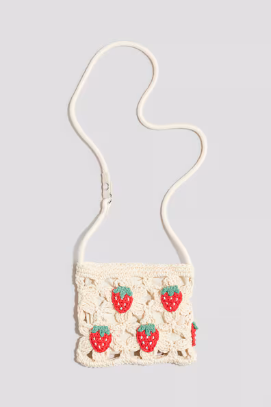 Сумка через плечо в стиле крючком из хлопка- Заказать в России