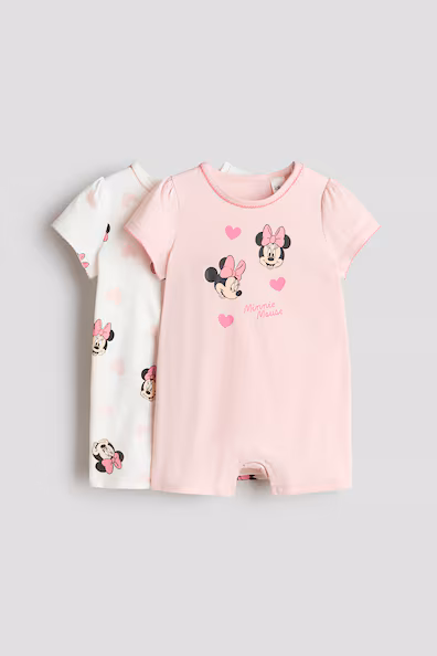 Пакет из 2 комбинезонов из хлопка с принтом- Заказать в России