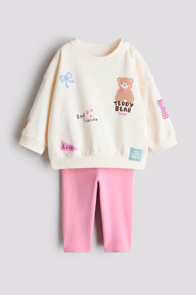 Комплект с толстовкой и леггинсы