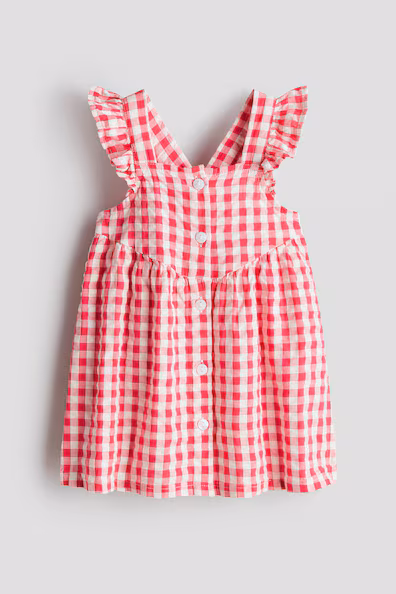 Платье из хлопка с оборками- Заказать в России