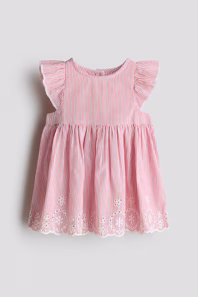 Платье из хлопка с оборками