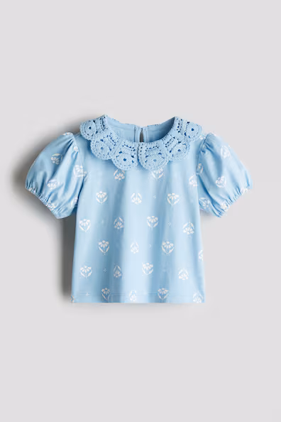 Свитер с воротником в стиле кружева- Заказать в России