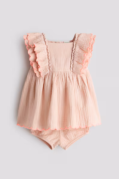 Комплект из 2 предметов из муслинового хлопка