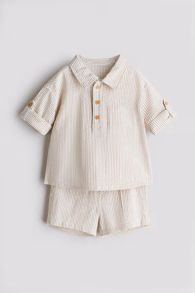 Комплект из 2 хлопковых изделий в рубчик- Заказать в России