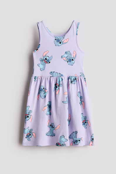 Платье из хлопка с принтом