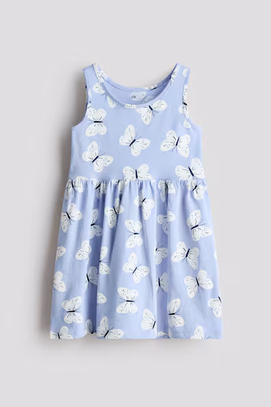 Платье из хлопка с принтом