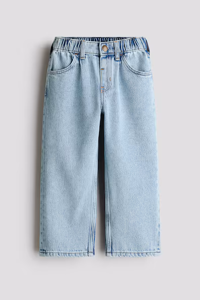 Джинсы с широкими штанинами- Заказать в России