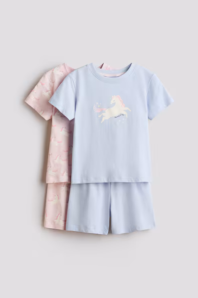 Набор из 2 пижам из хлопка в принтами- Заказать в России