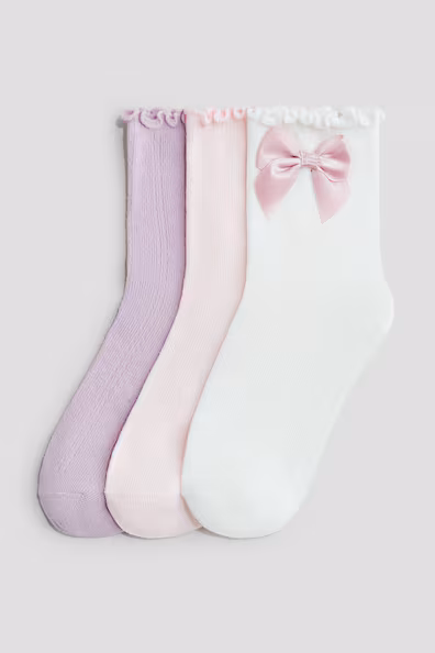 Набор из 3 пар носков с оборками- Заказать в России