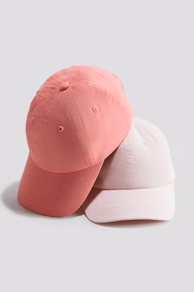 Набор из 2 бейсболок из хлопкового серпа- Заказать в России