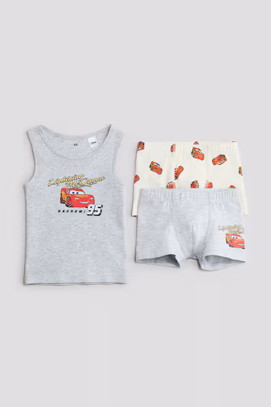 Набор из 3 предметов детского нижнего белья из хлопка- Заказать в России