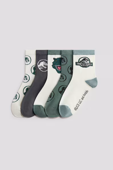 Набор из 5 пар носков с узором- Заказать в России