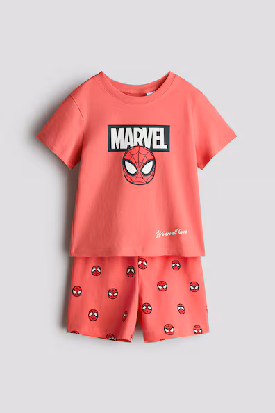 Пижама с принтом из хлопка