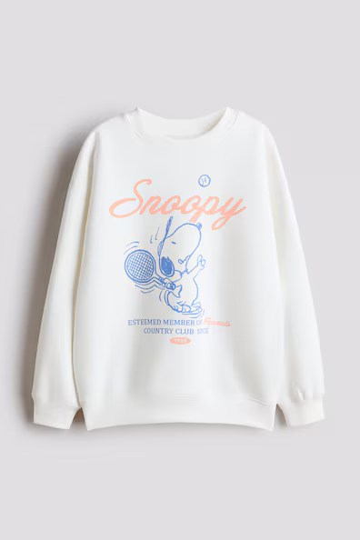 Свитшот оверсайз с принтом