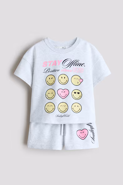 Комплект из 2 предметов с принтом- Заказать в России