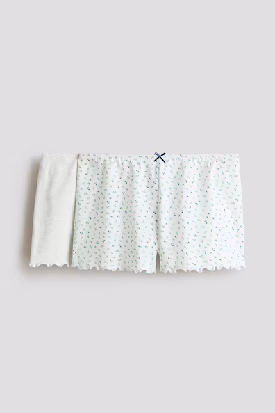 Набор из 2 шортов для сна из хлопка- Заказать в России