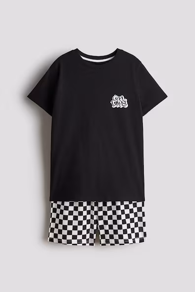 Пижама из хлопкового джерси- Заказать в России