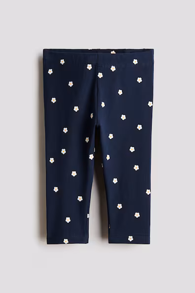 Леггинсы из хлопка с принтом