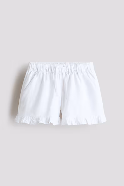 Шорты из смесового льна