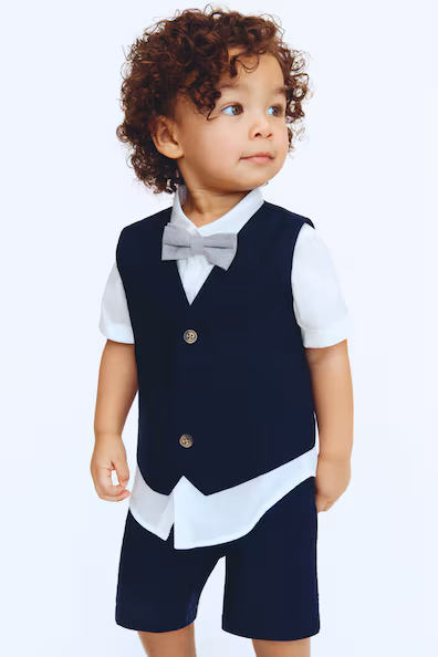 Элегантный набор из 4 элементов в смесовой ткани льна- Заказать в России