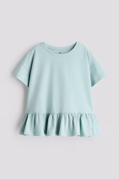 Свитер из хлопка с баской