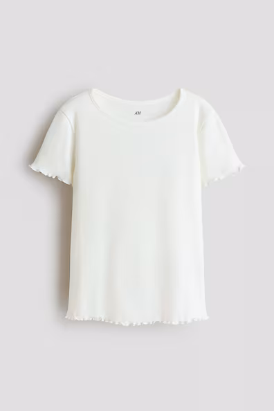 Футболка в рубчик с оверлоком- Заказать в России