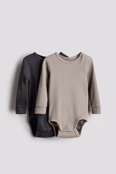 Пакет из 2 комбинезонов с длинными рукавами- Заказать в России