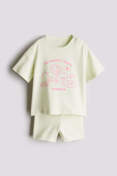 Набор из 2 предметов из хлопкового джерси- Заказать в России