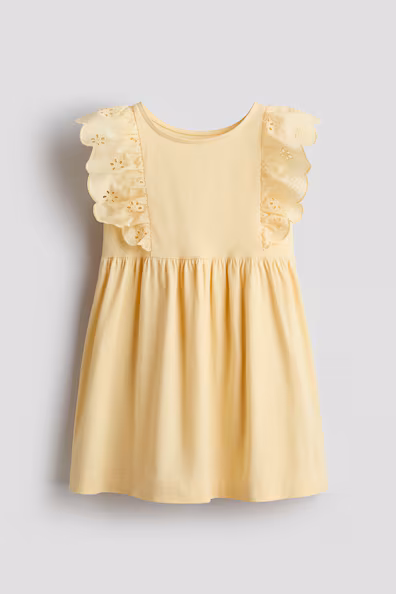 Платье из хлопка с оборками- Заказать в России