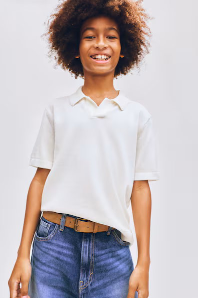 Поло из тонкого хлопкового пике