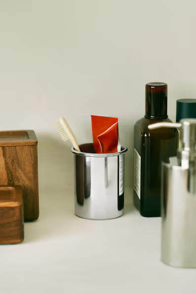 Стакан для зубных щеток из нержавеющей стали- Заказать в России