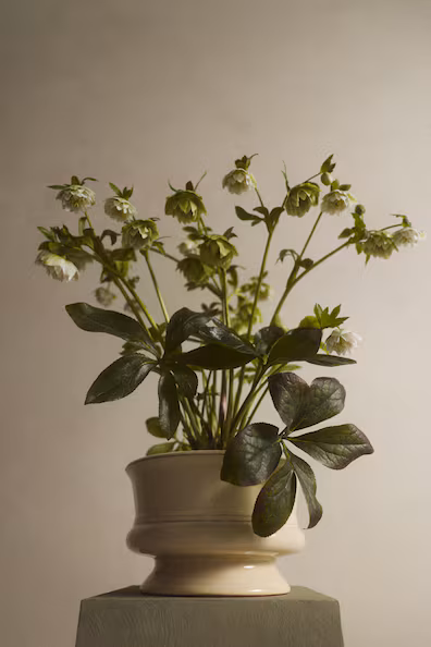 Широкая ваза из терракоты с реактивной глазурью- Заказать в России