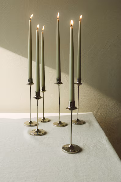 Набор из 6 конических свечей