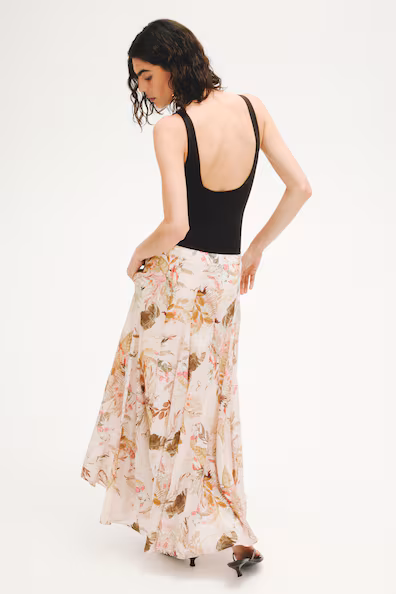 H&M Юбка-колокол вискозного смесового материала