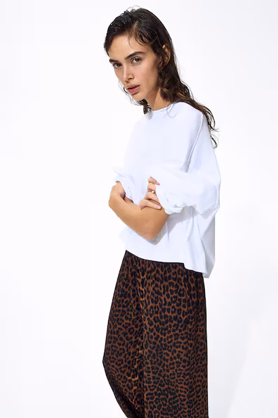 Широкие брюки без застежек- Заказать в России