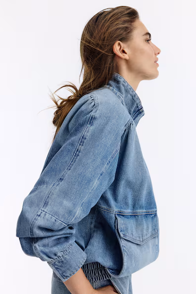 Оверсайз куртка из джинсы- Заказать в России