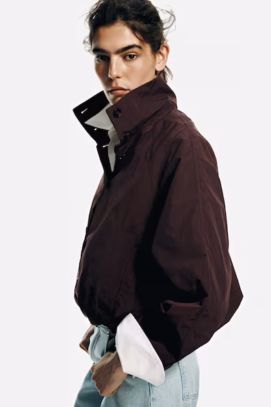 Оверсайз куртка с завязками- Заказать в России