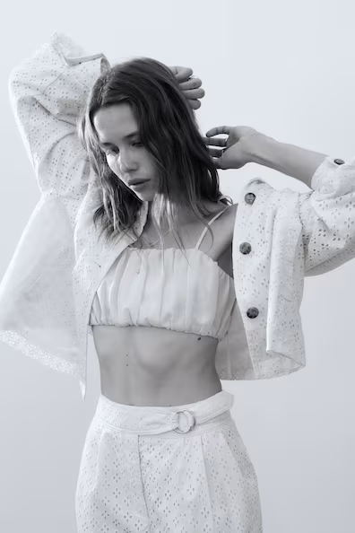 Пальто из кружева английского стиля из хлопка- Заказать в России