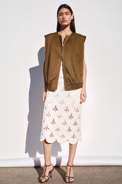 Жилет из шелковистого хлопка- Заказать в России