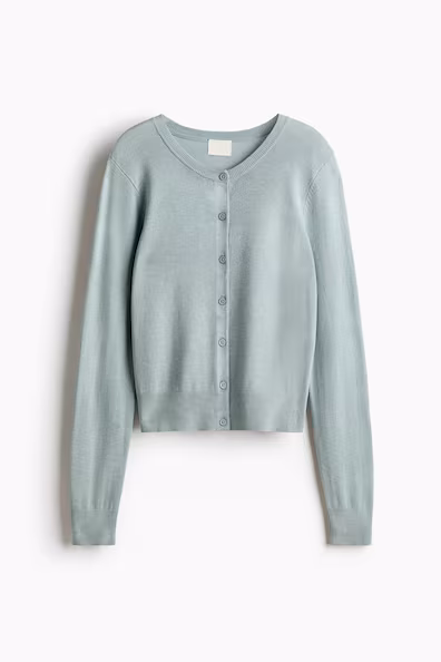 Кардиган из тонкого трикотажа