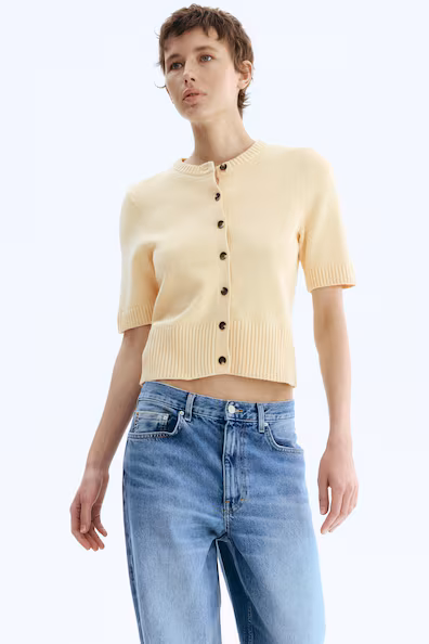 Кардиган с короткими рукавами