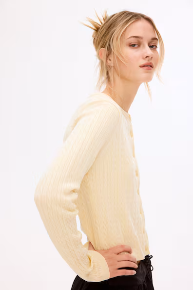 Кардиган из теплой трикотажной пряжи- Заказать в России