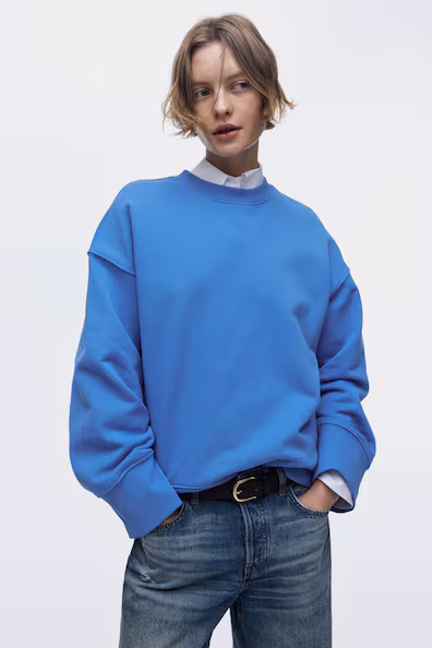 Оверсайз толстовка из хлопка