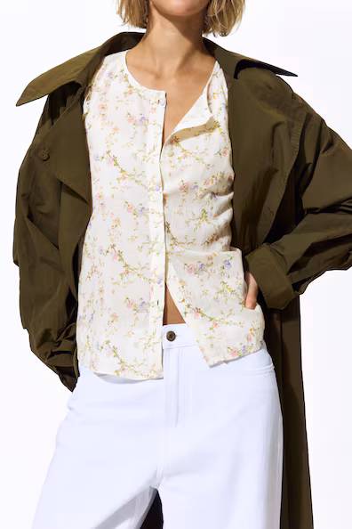 Блузка из смеси льна h&m- Заказать в России