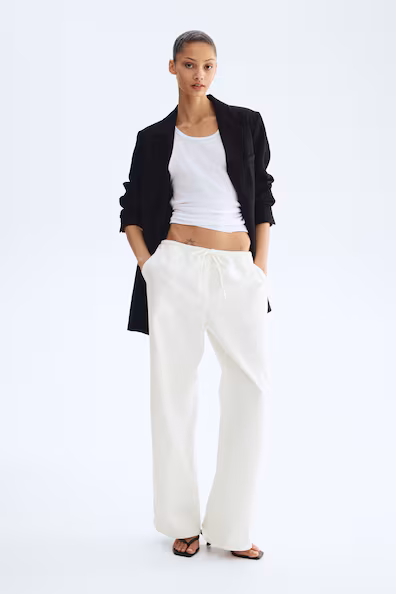 Джинсы из джинсы с завязкой- Заказать в России