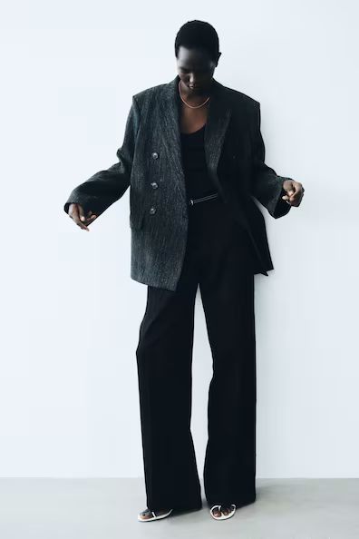 Широкие брюки в классическом стиле h&m- Заказать в России