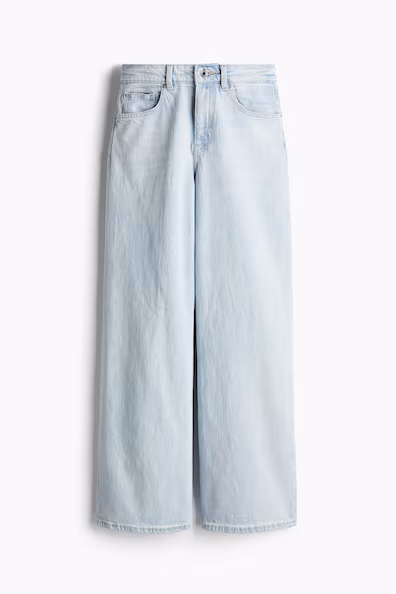 Джинсы прямого кроя с широкой посадкой- Заказать в России