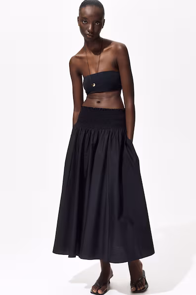 Юбка с утяжкой на поясе- Заказать в России