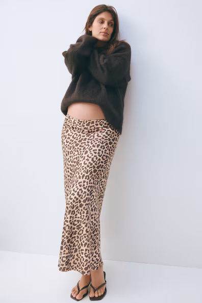 Беременность. юбка-слип из атласа- Заказать в России